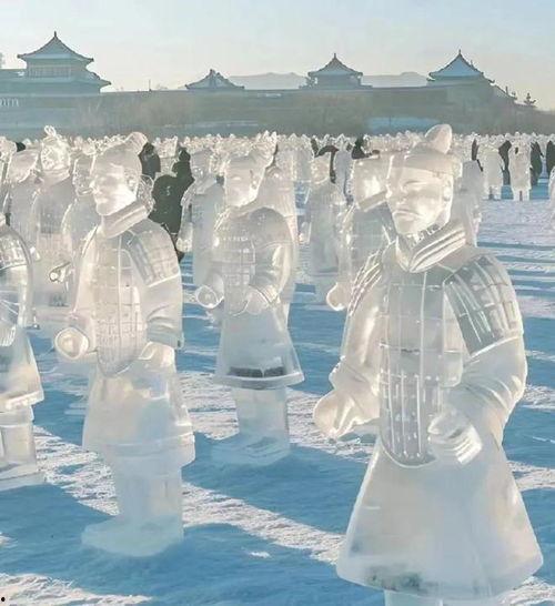 哈尔滨冰雕视频,冰雪艺术视觉奇观